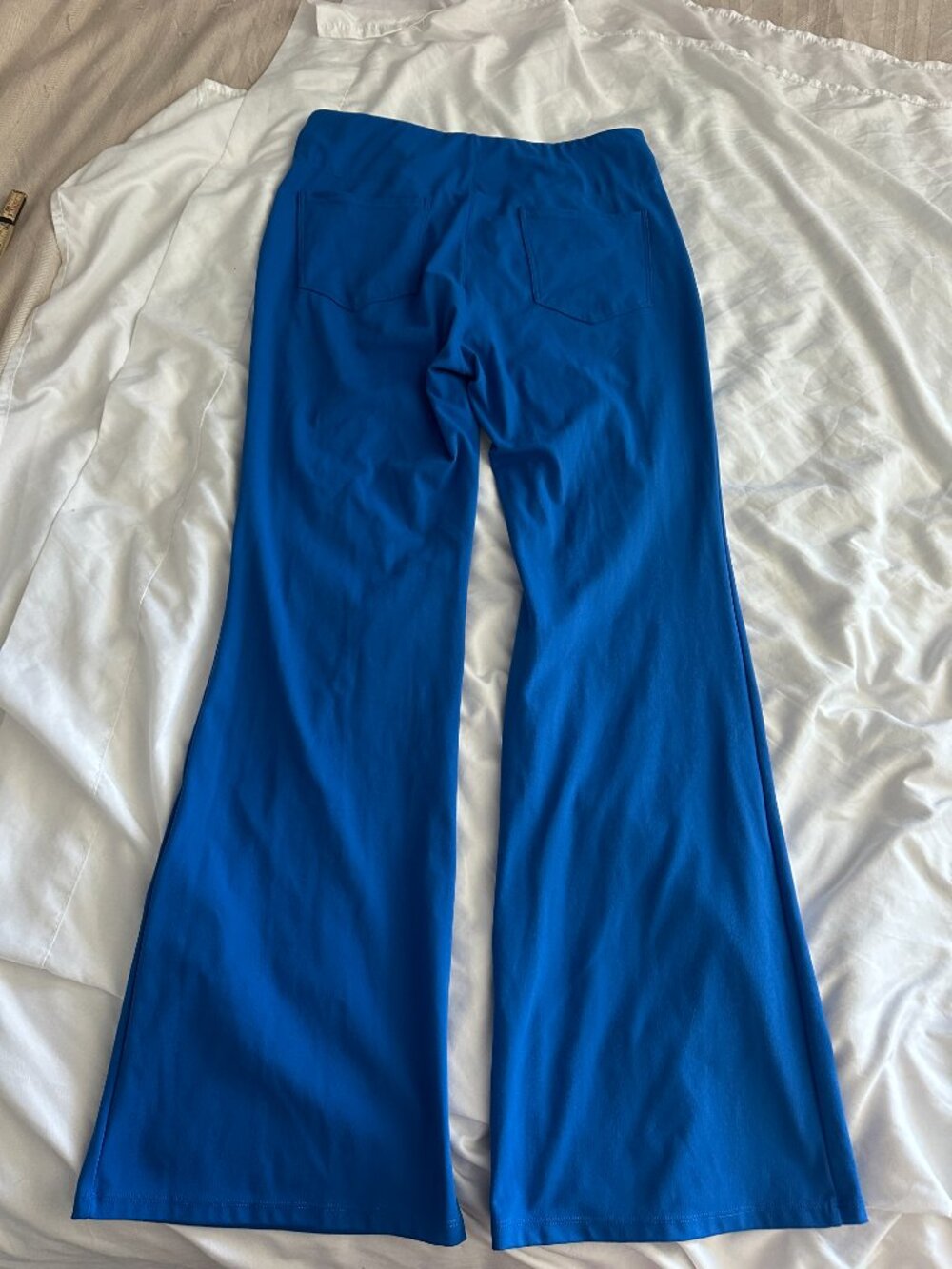 Halara Blue Flare Yoga Pants Women's L High Waisted Stretch Bootcut Leggings - Picture 7 of 8
